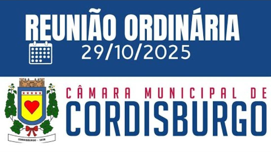 REUNIÃO ORDINÁRIA – 29/10/2025