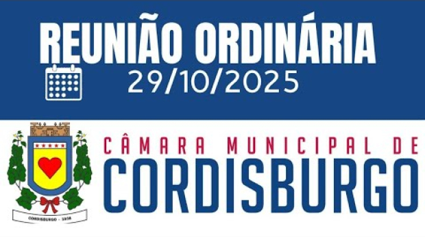 REUNIÃO ORDINÁRIA – 29/10/2025